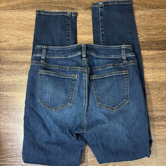 Ann Taylor Womens‎ Size 4 Pockets Skinny Ankle Curvy Fit Denim Blue Jeans - Picture 7 of 7